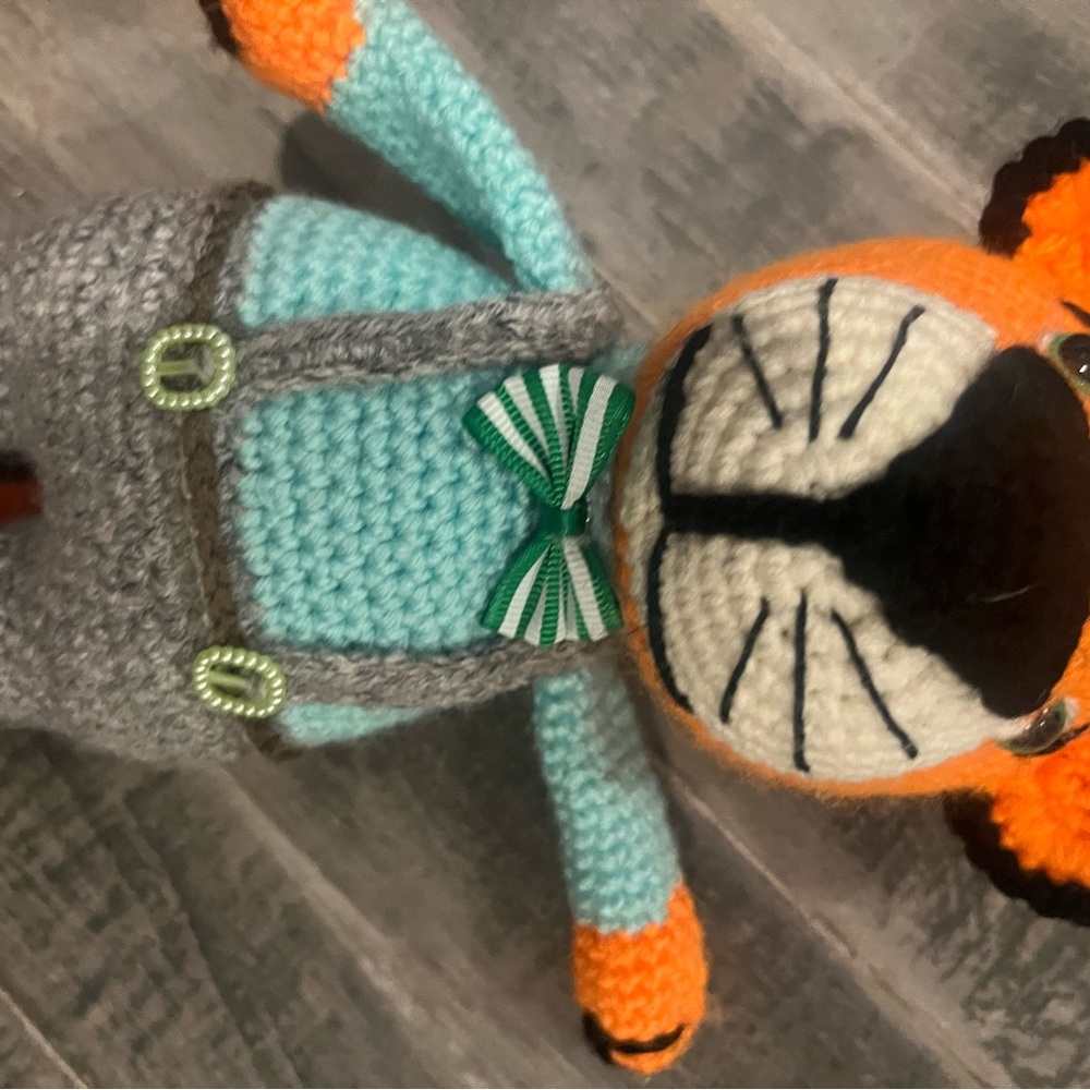 Handmade Crochet Tiger Plush Toy
